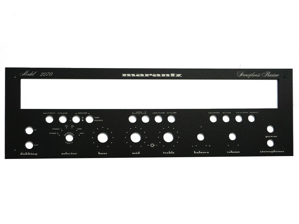 New! Marantz 2270  Receiver Front Panel Faceplate (Face Plate) BL