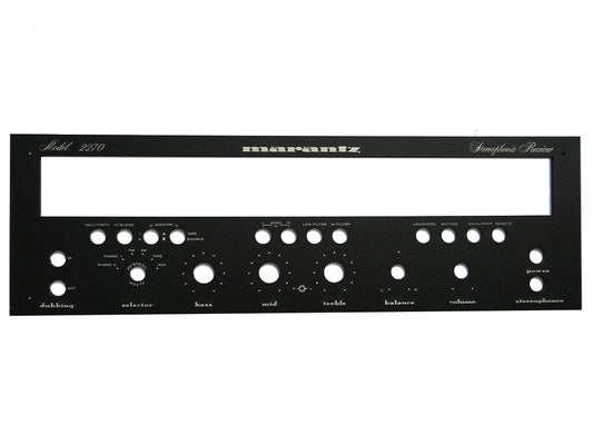 New! Marantz 2270  Receiver Front Panel Faceplate (Face Plate) BL