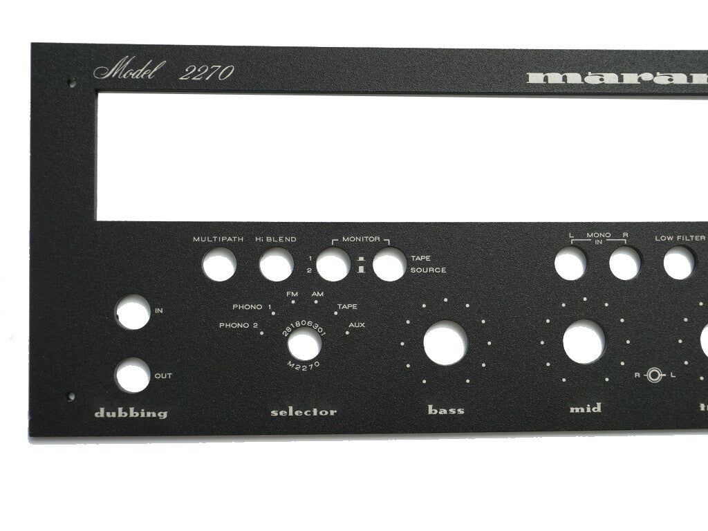 New! Marantz 2270  Receiver Front Panel Faceplate (Face Plate) BL